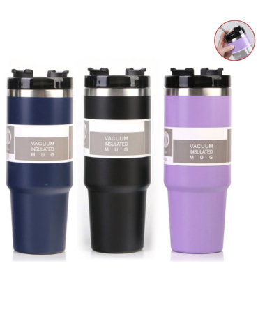 Termo  Acero Inoxidable para Agua Caliente con Bombilla  900 ML x 12  Unds.