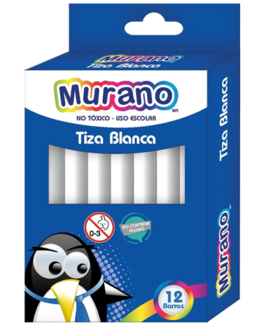 20 Cajas de Tiza Color Blanco (1 Caja Trae 12 PCS)