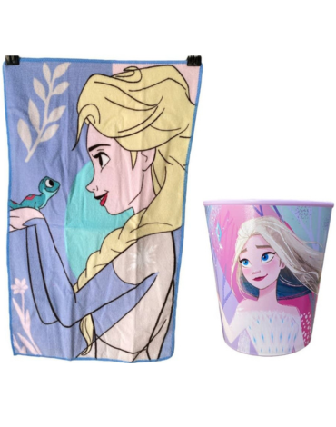 6 Set Toalla de Párvulo con Vaso Modelos Surtidos (1 Set Trae 2 Pcs) Medida: 30 x 50 cm aprox