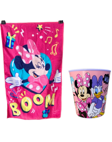 6 Set Toalla de Párvulo con Vaso Modelos Surtidos (1 Set Trae 2 Pcs) Medida: 30 x 50 cm aprox