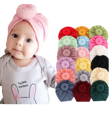 Turbante para Bebe  x 12 Unds.