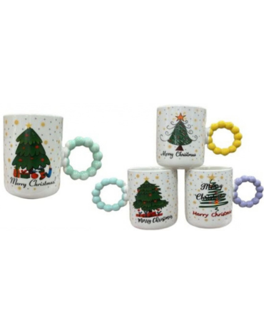 Taza de Navidad de Cerámica Modelos Surtidos x 48 Unds.