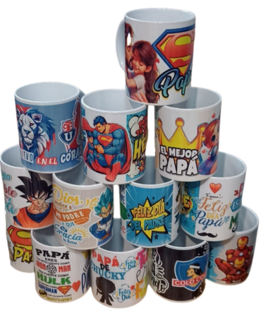 Tazas Dia del Padre Modelos Surtidos x 12 Unds.