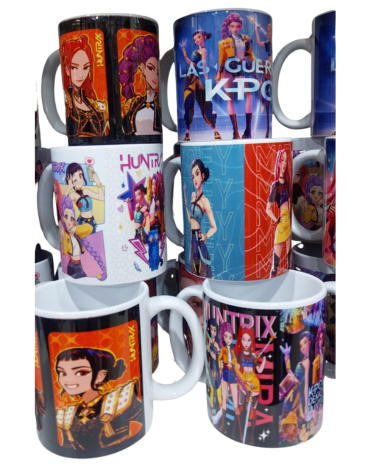 Taza Guerreras K-Pop Modelos Surtidos x 6 Unds.