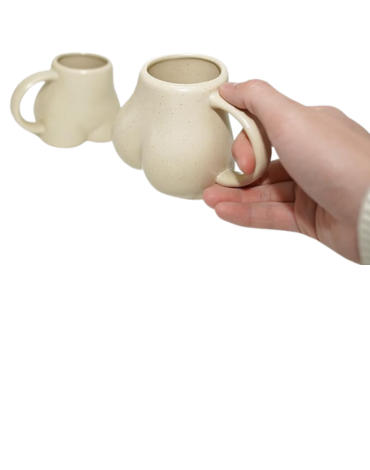 Taza de Cerámica Cuerpo de Mujer  x 4 Unds.