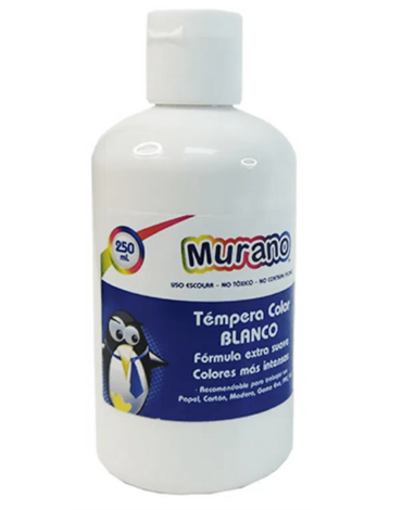 Frasco de Tempera Murano x 3 Unds. Peso : 250 ML