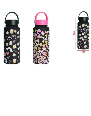 Termo con Diseño de 1000 ML x 5 Unds.Medida: 23 x 9 cm aprox