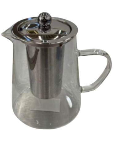 Tetera de Vidrio para Te con Filtro 550 ml x 4 Unds.Medida: 14 x 12 cm aprox.