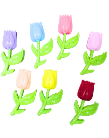Tiburón Tulipán Colores Surtidos x 12 Unds.Medida: 5 x 11 cm aprox.