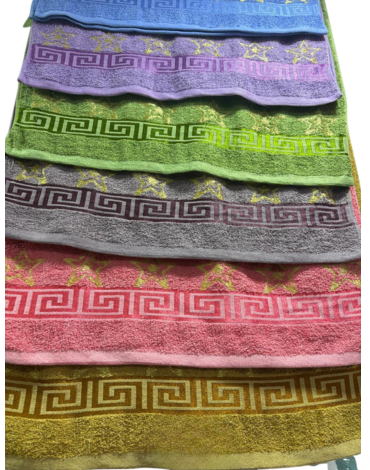 Toalla de Algodón Colores Surtidos x 12 Unds. Medida: 70 x 140 cm aprox
