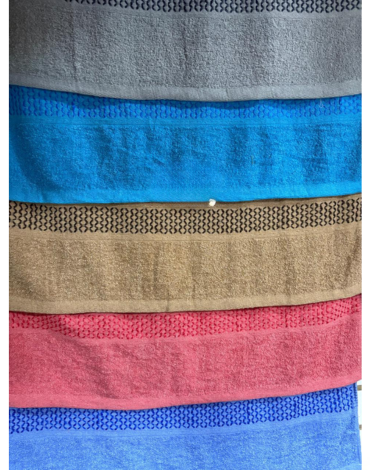 Toalla de Algodón Colores Surtidos x 12 Unds. Medida: 70 x 140 cm aprox