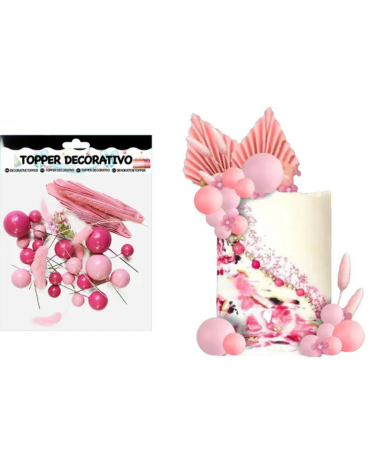 3 Set de Topper Decoración para Pastel (1 Set Trae: 29 PCS)