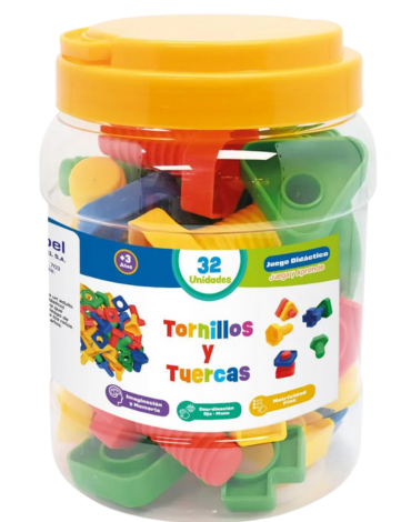 3 Set de Balde Tornillo y Tuercas (1 Set Trae: 32 PCS)