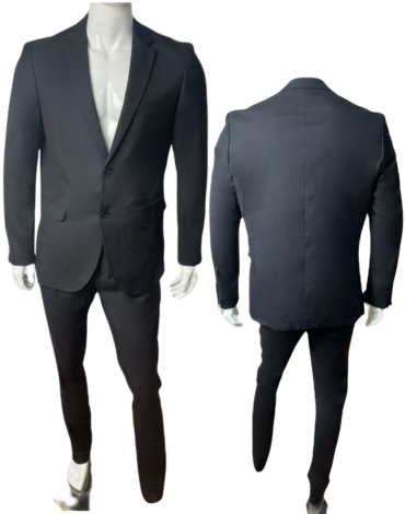 Traje Completo de Hombre Color Negro x12 Unds. Talla: 42 - 44 - 46 - 48 - 50 - 52