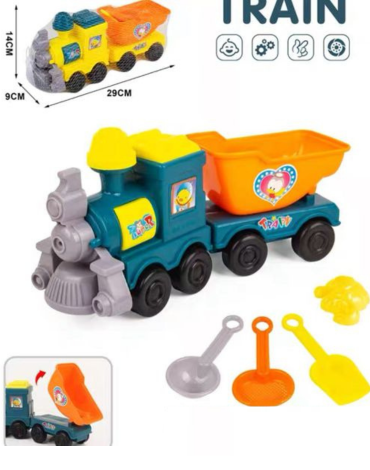 12 Set Tren Playero (Cada Set Trae 5 PCS) Medida: 14 x 9 x 29 cm aprox.