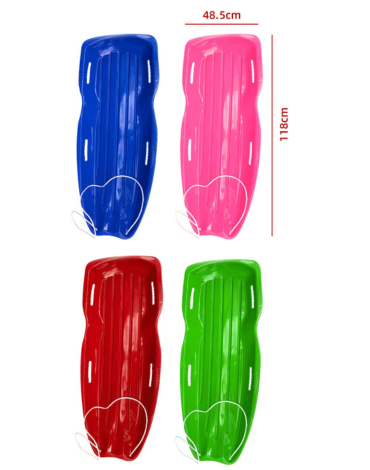 Trineo para Nieve Infantil Colores Surtidos x 4 Unds. Medidas:118 x 48.5 cm aprox.