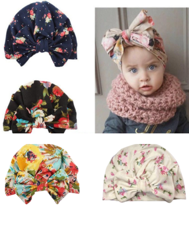 Turbante Floreado  de Niña  x 12 Unds.
