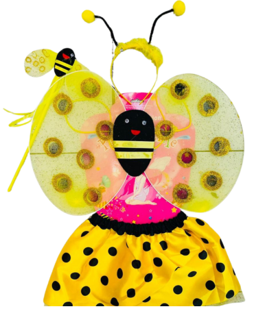 6 Set Disfraz de Tutu Abeja para Niñas(1 Set Trae: 3  PCS)