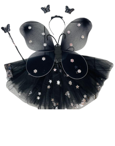 6 Set Disfraz de Tutu Abeja para Niñas Confeti (1 Set Trae: 3  PCS)
