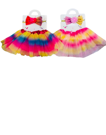 6 Set Disfraz Tutu de Bebe con Cintillo(1 Set Trae: 2 PCS)