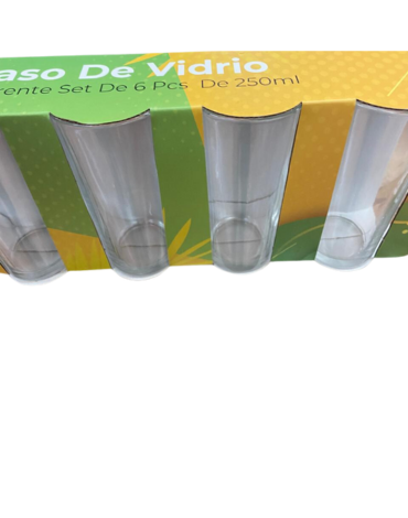 6 Set de Vasos de Vidrio 500 ML  (1 Set  Trae 6 PCS)