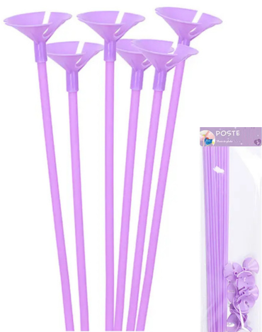 12 Set de Varillas de Globos Color Morado( 12 PCS )Medida 42 cm aprox.