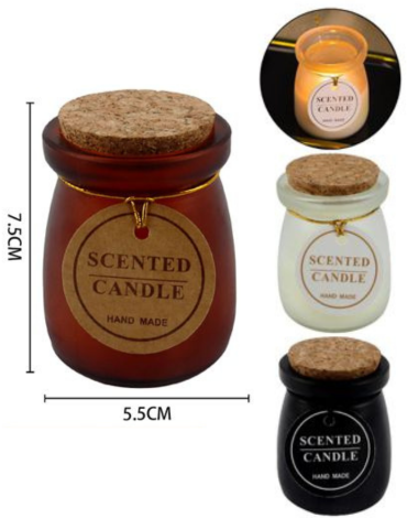 Vela Candelabro Aromas Surtidos  x 6 Unds.Medida: 7.5 x 5.5 cm aprox.