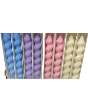 6 Set de Vela Colores Surtidos.(1 Set Trae: 2 PCS)