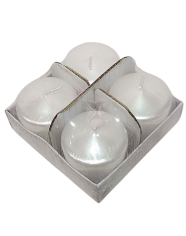 6 Set de Velas Navideñas Blancas Pequeñas. (1 Set Trae 4 PCS)