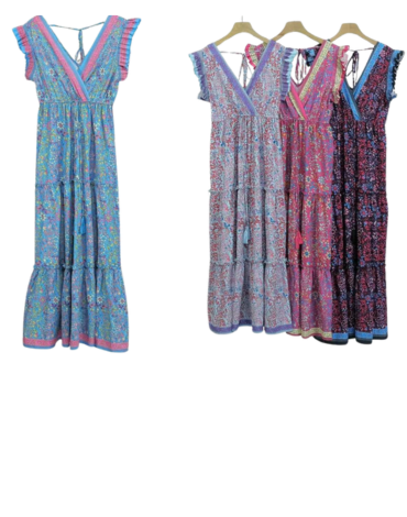 Vestido Dama Colores Surtidos  x 12 Unds.Talla: S / M - M / L - L / XL