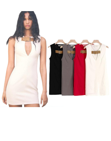 Vestido Elasticado de Dama Colores Surtidos x 12 Unds.Talla: S / M - M / L - L  / XL