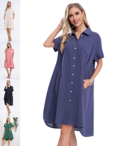 Vestido de Dama Colores Surtidos x 12 Unds .Talla: S - M  - L