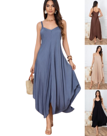 Vestido de Mujer Colores Surtidos x 12 Unds.Talla: S - M - L