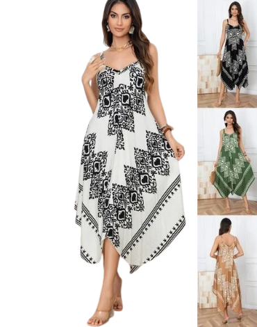 Vestido de Mujer Colores Surtidos x 12 Unds.Talla: Estándar