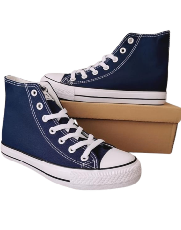 Zapatilla Mujer de Lona Color Único con Caña x 12 Pares: Talla: 35 al 40