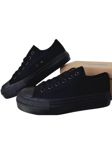Zapatilla Mujer de Lona Color Único x 12 Pares: Talla: 35 al 40