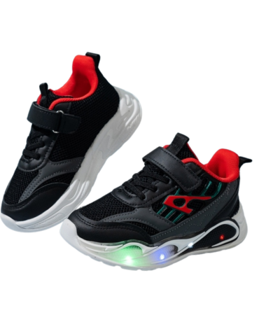 Zapatillas para Niño con Luz Colores Surtidos x 12 Pares.Talla: 21 al 25