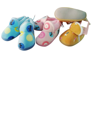 Zapatos Pantufla para Bebes x 12 Pares.Talla: 6 a 12 Meses