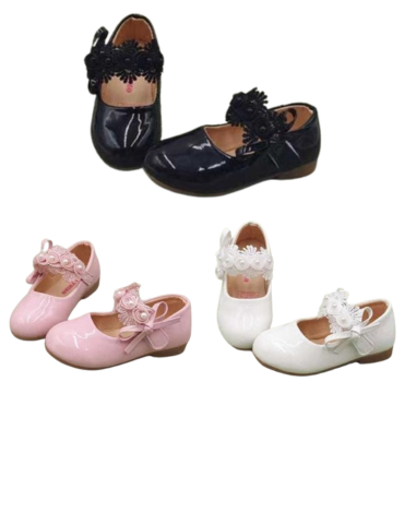 Zapatos de Charol Colores Surtidos x 24 Pares. Talla: 25  al 30