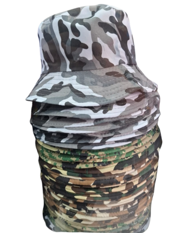 Gorro Pescador Adulto Diseño Militar Colores Surtidos x 25 Unds.