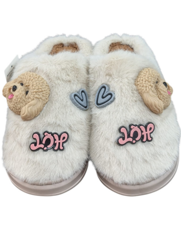 Pantufla Perrito Colores Surtidos x 24 Pares. Tallas: 36 - 41