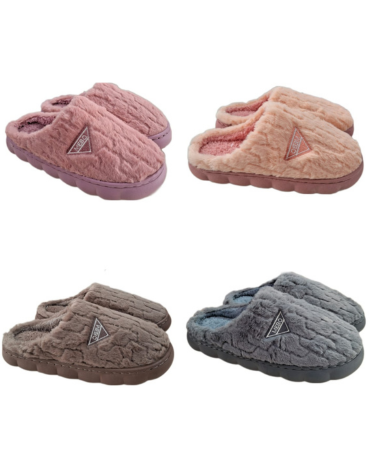 Pantuflas Unisex Colores Surtidos x 48 Pares. Talla: 35 - 45
