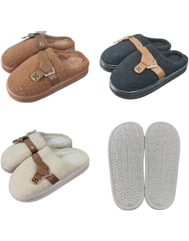 Pantufla de Mujer Colores Surtidos x 24 Pares. Tallas: 36 - 41