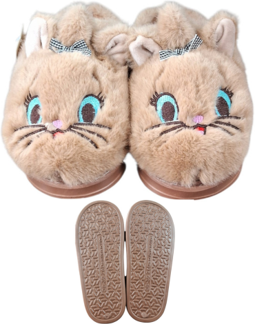 Pantufla Gatitos Colores Surtidos x 24 Pares. Tallas: 36 - 41