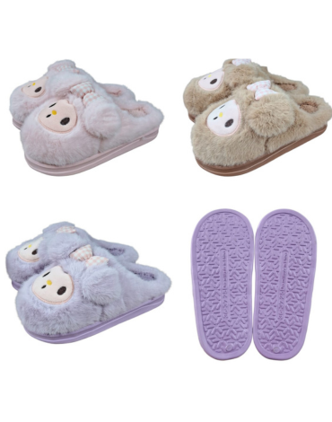 Pantufla Kawaii Colores Surtidos x 24 Pares. Tallas: 36 - 41