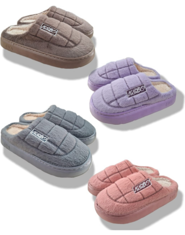Pantuflas Unisex Colores Surtidos x 48 Pares. Talla: 35 - 45
