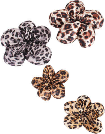 Colet Flor Animal Print Colores Surtidos x 24 Unds. Medida: 17 x 4 cm aprox.