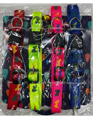 5 Set Collar para Mascota Colores Surtidos (1 Set Trae 4 PCS) Talla: S (1.5 cm aprox)