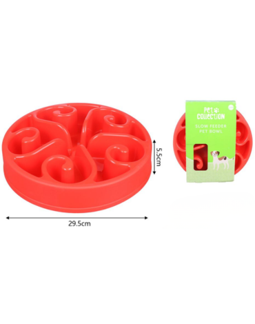 Plato Come Lento para Mascotas Colores Surtidos x 10 Unds. Medida: 30 cm aprox.