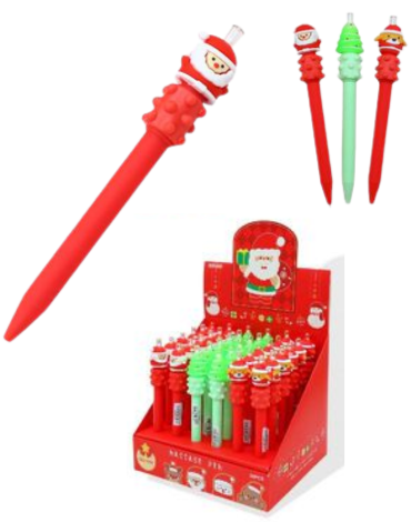 Lápiz Pasta de Navidad Modelos Surtidos x 36 Unds.